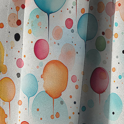 Watercolor Delight Polka Dots Pattern - Abstract Curtain - Blackout Curtain - 1 Panels
