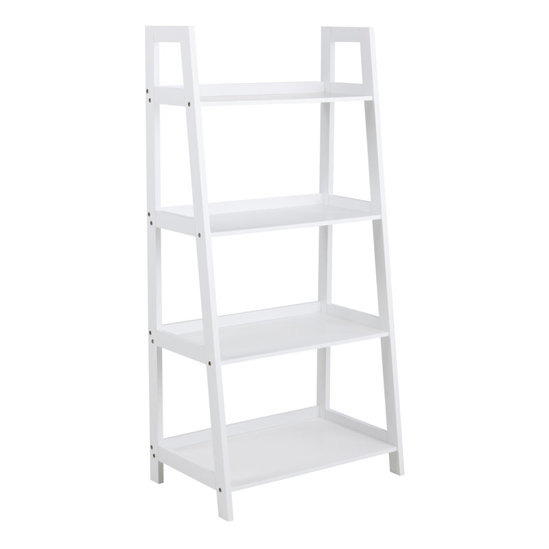 Sansa Ladder Bookcase, White, 180cm H x 63cm W x 40cm D