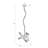 Hawk 6 - Light Black Sputnik Pendant
