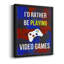 Toile encadrée de qualité supérieure Gamer at Play III - prête à être accrochée-1571283348-1571283351