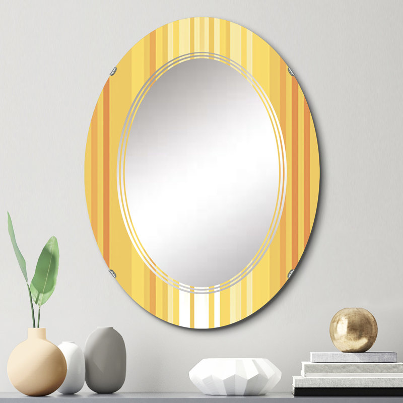 Noyce - Miroir mural moderne ovale, 30 po x 20 po