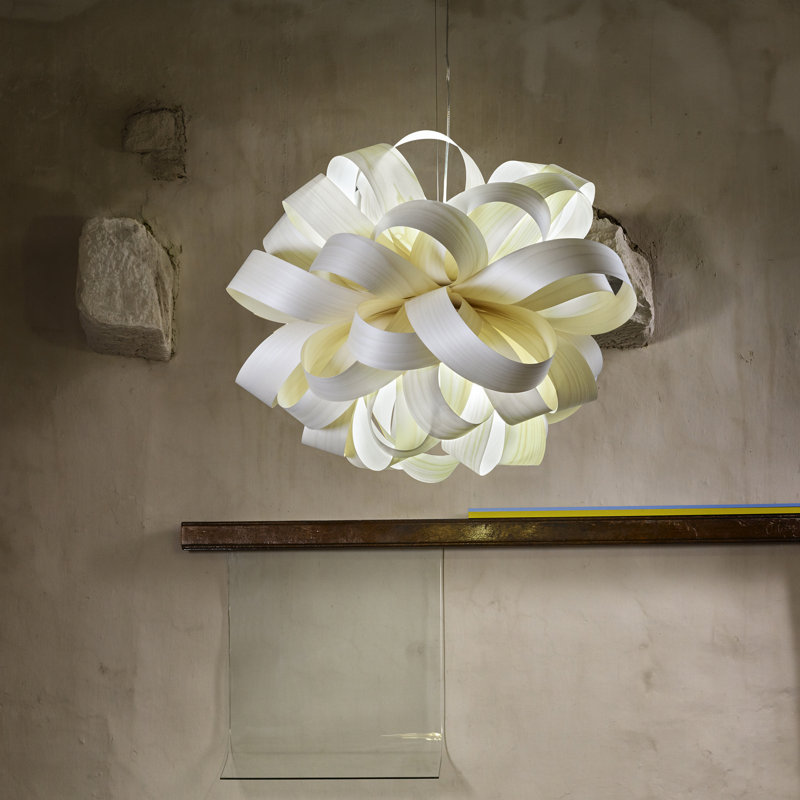 Agatha 1 - Light Pendant, Ivory White, E26 Base