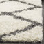 Tapis en polypropylène ivoire / gris foncé Alonnah-1380208826