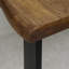 Norman Oak Unfinished Solid Wood Top Metal Base Dining Table-1316563137-1316563149