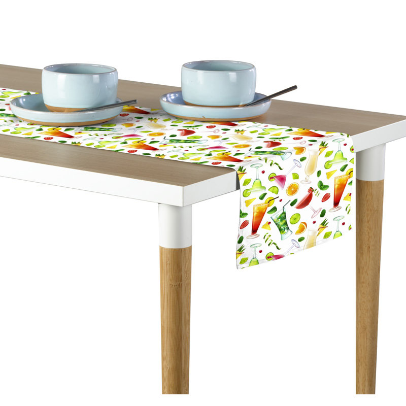 Sliva Geometric Table Runner, 108" x 14"