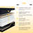 Massaging Zero Gravity Adjustable Bed with 14" Memory Foam Mattress - Wireless Remote-155688376