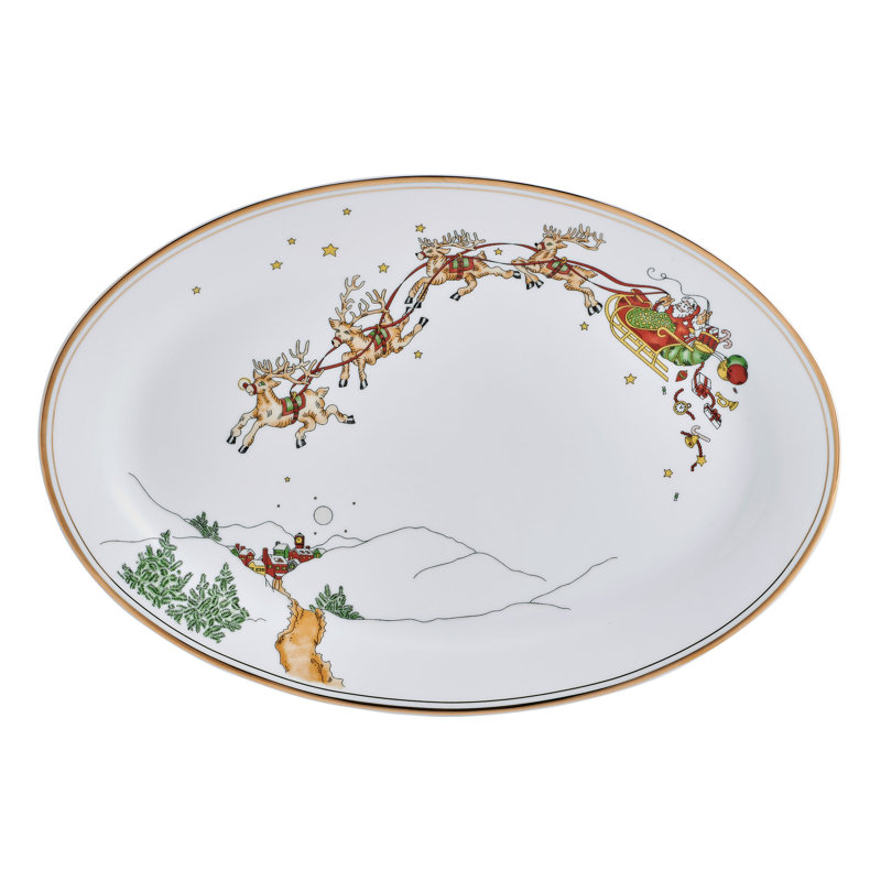 Fitz and Floyd St. Nicholas 14-In Platter