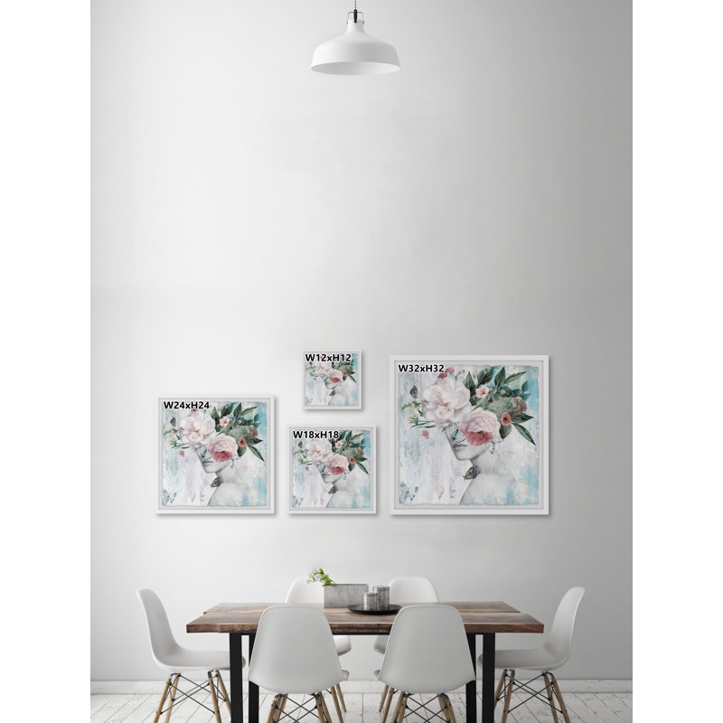 «Pastel Butterfly» par Marmont Hill - reproduction de cadre photo, H 12 po x l 12 po x P 1,5 po