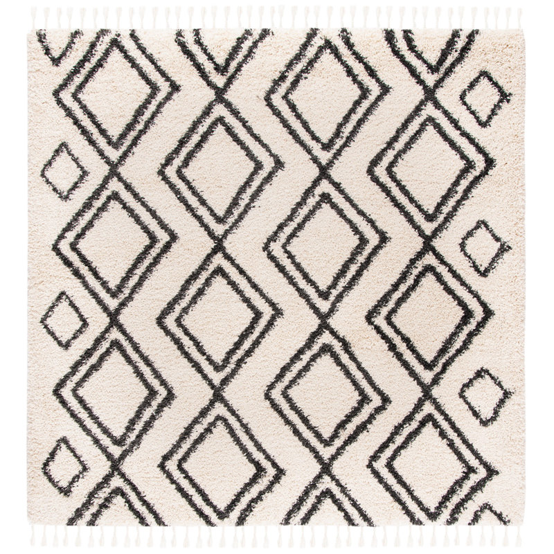 Imraan Performance Geometric Rug, Square 6'7"