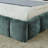 California King Size Upholstered Bed Frame With Thick Fabric, Chenille Fabric Grounded Platform Bed With Headboard And Solid Frame-738854783-764291691-755081481