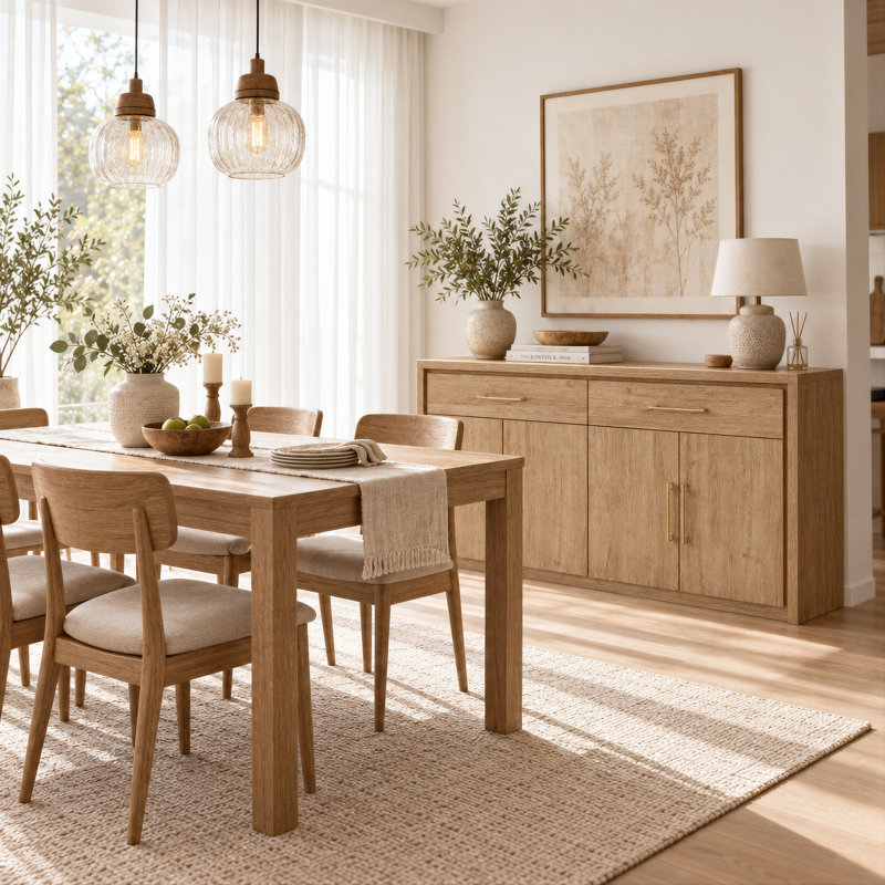 Lentz 167.6cm Sideboard, Sand Oak