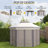 Outsunny 13' x 13' Pop Up Gazebo Hexagonal Canopy with 6 Zippered Mesh Netting