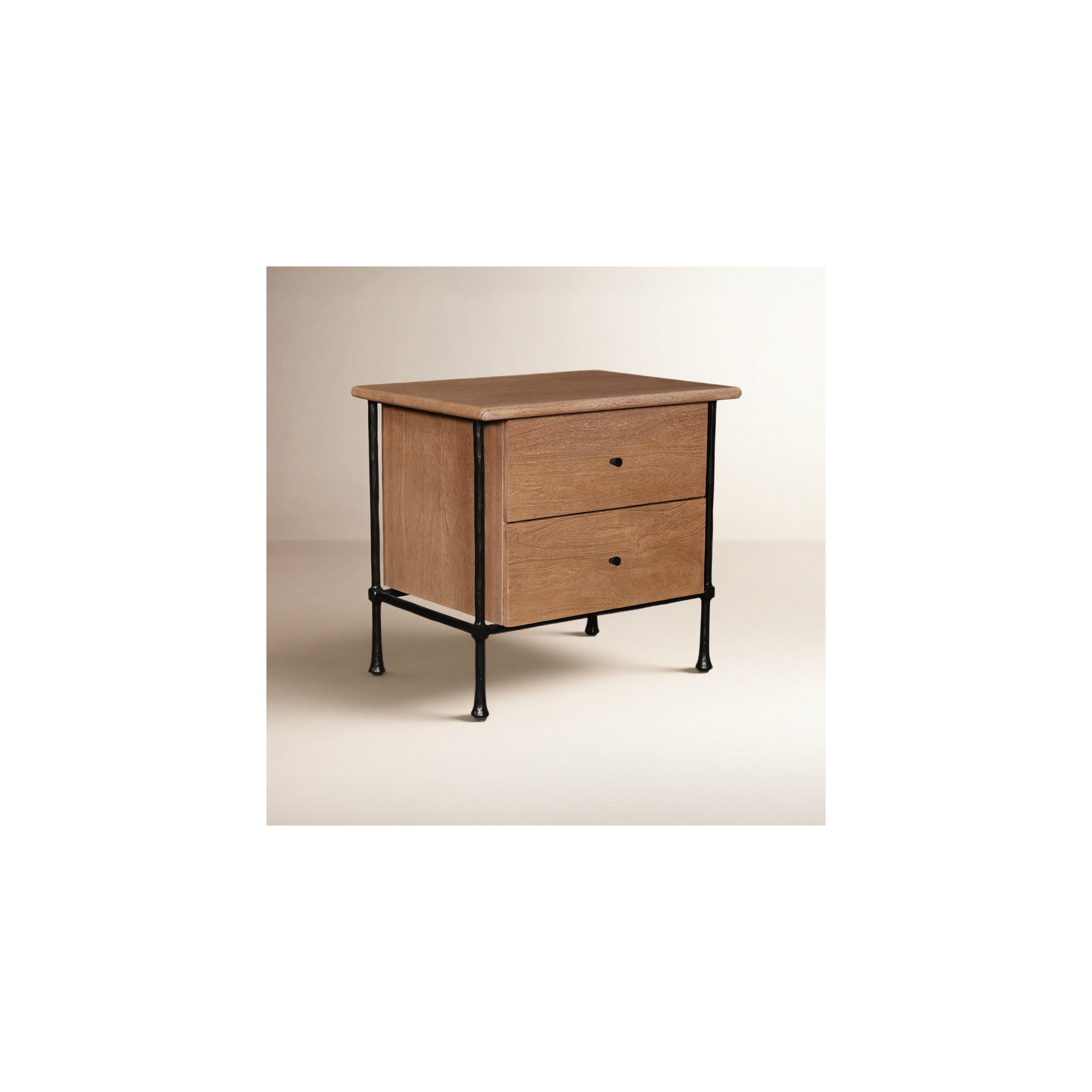 26'' W Metal Nightstand
