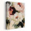 Pivoine blanche et rose abstraite-1182976441