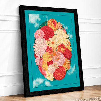 Springtime Bouquet Botanical - Framed Print