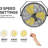 20" Outdoor Wall Mount Fans, 5400 CFM, High Velocity 3-Speed Waterproof Professional Outdoor Fan, Heavy Duty Industrial Wall Fan for Patio, Commercial, Gazebo, and Garage, UL Listed
