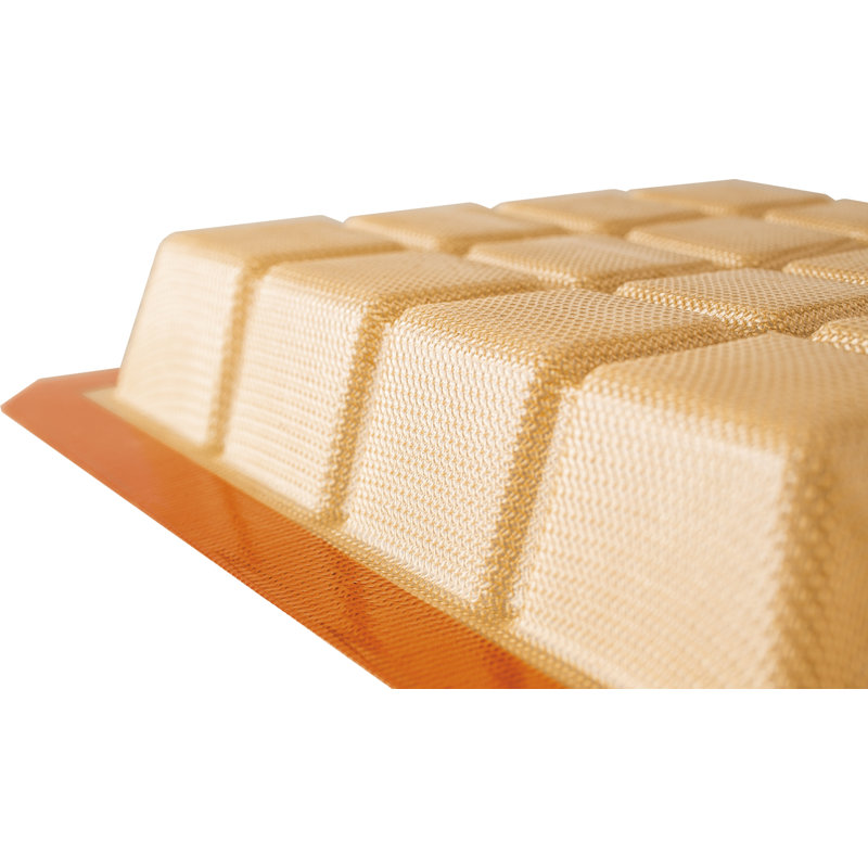 Silicone Non-stick Square Baking Mold with 16 Portions