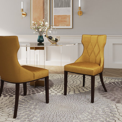 Chaise de salle à manger rembourrée Queen