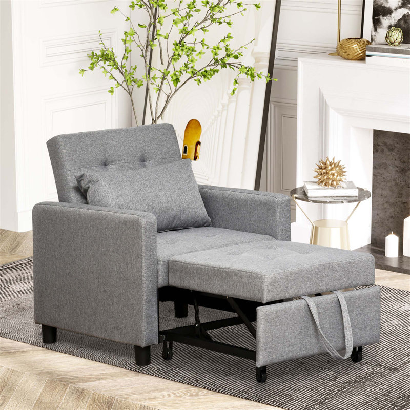 Fauteuil à oreilles confortable avec coussins capitonnés et accoudoirs arrondis pour un style de vie élégant