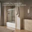 Levity 59.62" x 62" Bypass Bath Door with CleanCoat® Technology-111117689-94842337