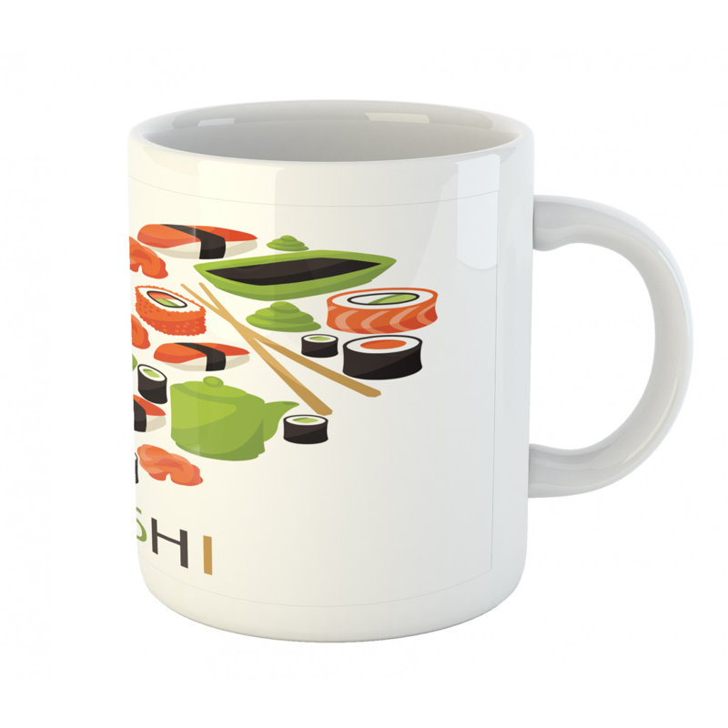 Grande tasse à café sushi