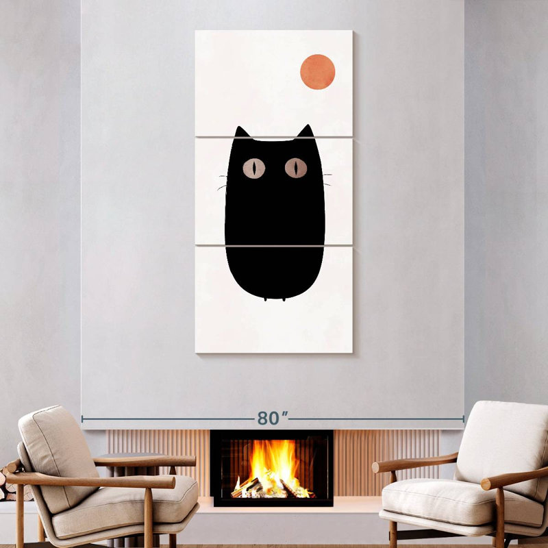 Curious Cat, 75" H x 36" W