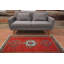 Tapis traditionnel rouge à motif géométrique 4 x 5