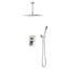 Douche de plafond avec fonction autonettoyante et système d'eau robuste de 12 po-126353146