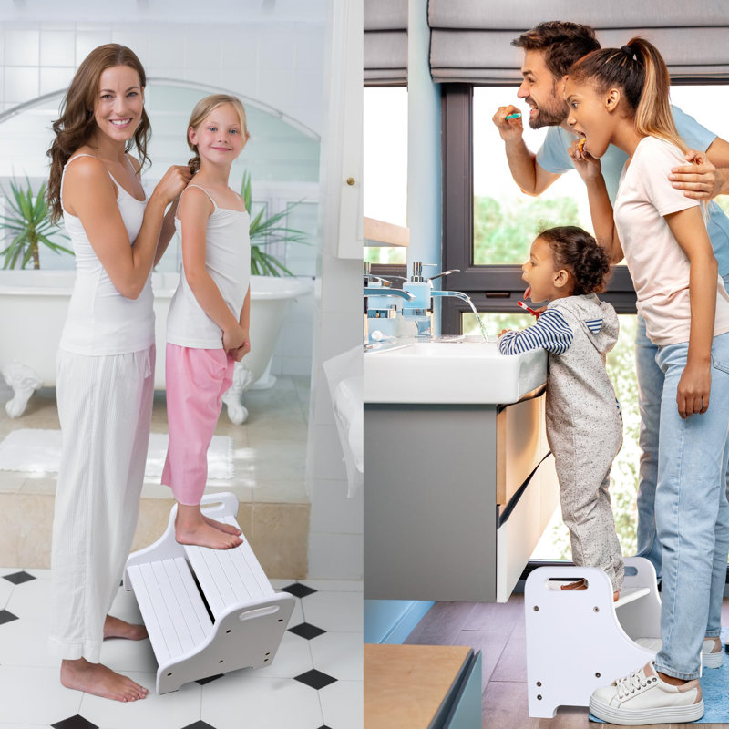 2-Step Stool, White