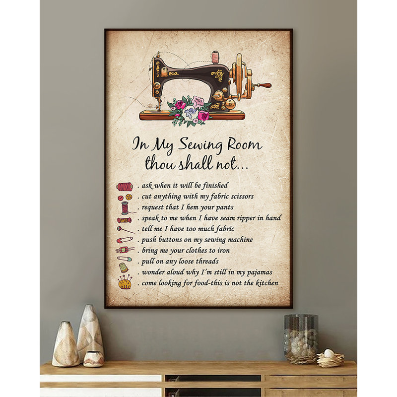 Affiche «In My Sewing Room No Mount Matte»