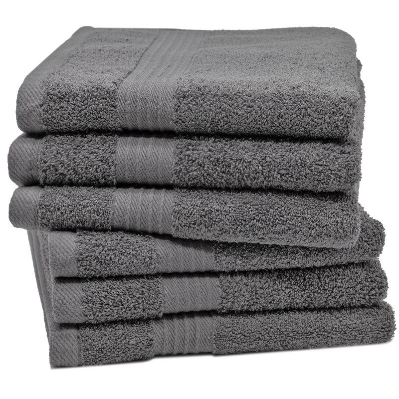 Midweight Hand Towel, Anthracite