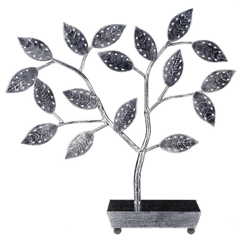 Support à bijoux Tree Design Organiser, Argent