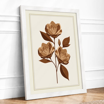 Threefold Bloom Botanical - Framed Print