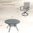 4-Person Outdoor Patio Dining Set With Swivel Chairs-847210065