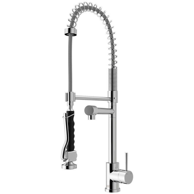 Zurich 27" H 1-handle Pull-Down Kitchen Faucet, Chrome