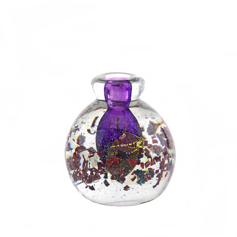 Nancy European Art Glass Vase Violet
