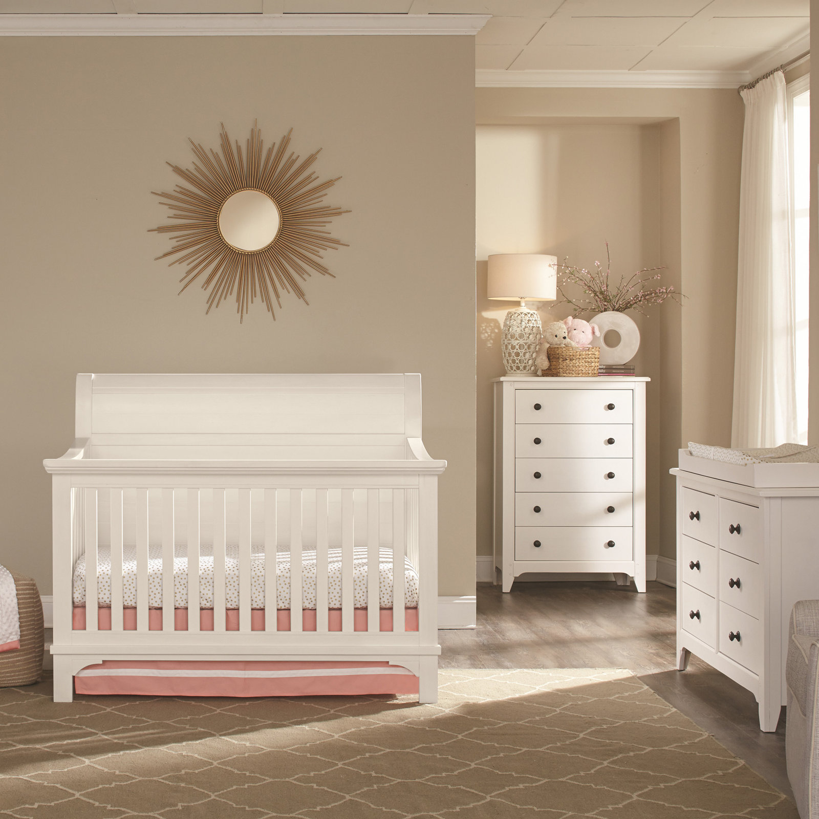 Mabank Kids Dresser, Sea Shell White