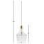 Luminaire suspendu en forme de cloche en verre doré / transparent de 13 po de diamètre-1994890137-1994890140
