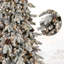 Arbre de Noël en flocage PE / PVC avec 1250 lumières DEL blanc chaud-1824249855