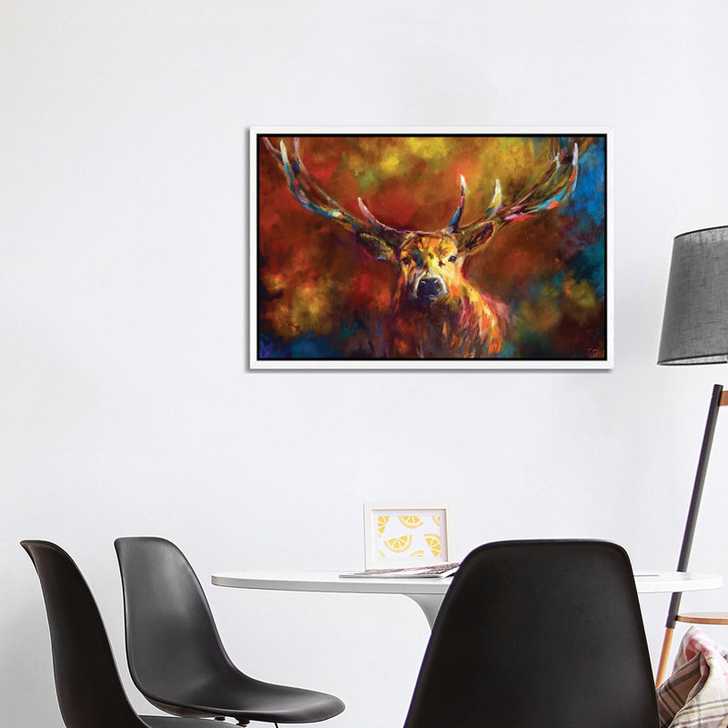 Benign Watchfulness by Sue Gardner - Painting on Canvas, White Framed, 101.6 cm H x 66.04 cm W
