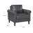 Kulik 35" Modern & Contemporary Faux Leather Armchair with Modern Rolled Arm Silhouette-1819840346