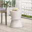 Table d'appoint d'extérieur en béton léger avec un design de sablier, durable et élégant pour un décor de patio moderne