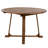 5-Piece Patio Extendable Wooden Dining Table Set with 4 PE Wicker Chairs