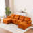 Velours orange nuage est en rupture de stock