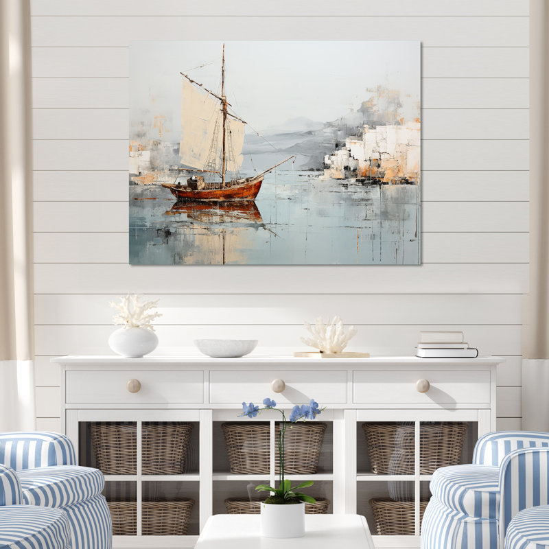 Reproduction d'art sur toile, "Alfonza", H 16 po x l 32 po, Toile tendue
