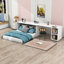 Grand lit escamotable avec bureau rotatif Calletano-542343849