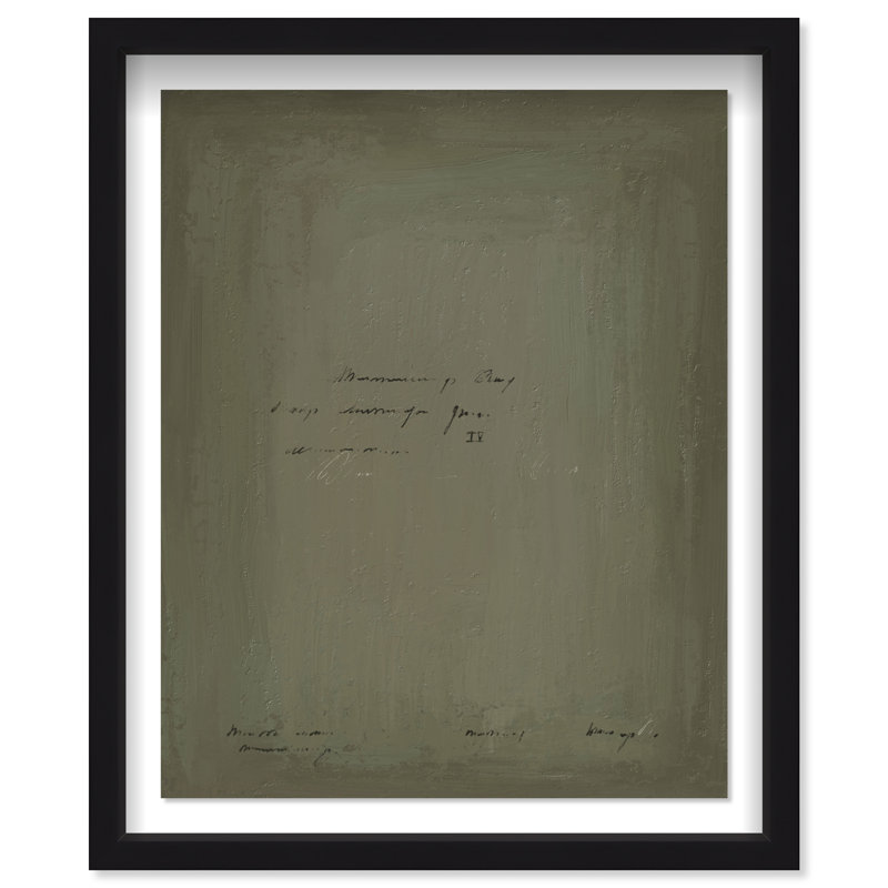 A Note Shadowbox Abstract Print by Oliver Gal, Black Frame, 16 x 20, 25.5"H x 31.5"W, Black Shadowbox