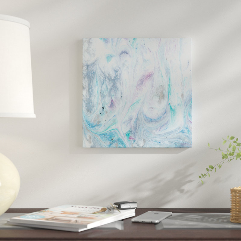«Marble III», reproduction de peinture à l'huile sur toile tendue, H 12 po x l 12 po x P 1,5 po, Toile tendue, Pas de tapis