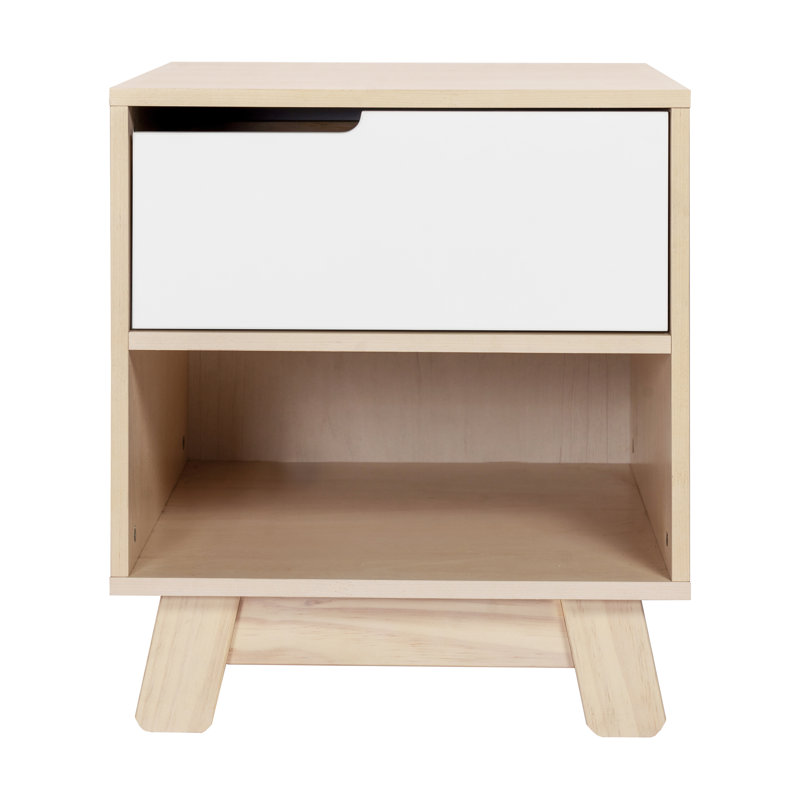 Hudson 1-Drawer Nightstand with USB Port, Washed Natural