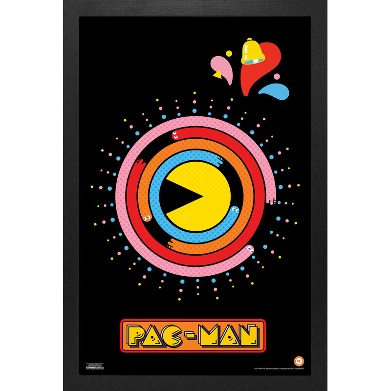 Pac-Man - tourbillon de gel 11 x 17, reproduction encadrée